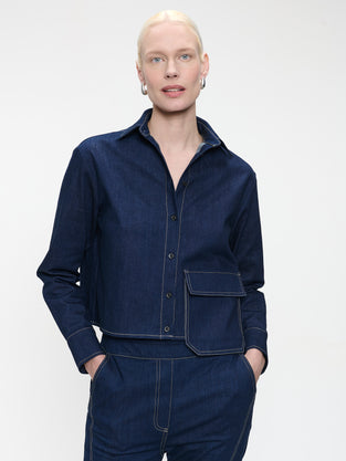 Kerry denim blouse