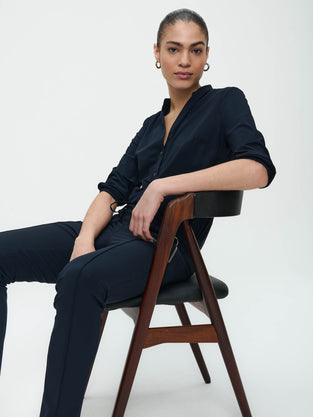 Pants Emma-straight leg fit Technical Jersey