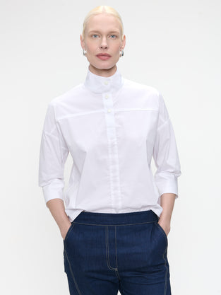 Angelika poplin top