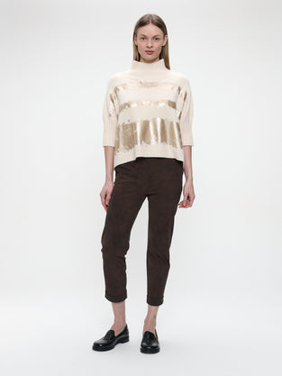 Pullover gold print NB2404