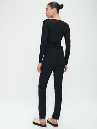 Pants Emma-straight leg fit Technical Jersey