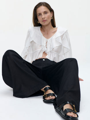 Takara linen mix pants
