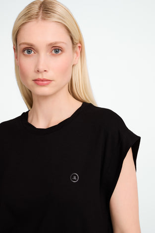 Maria stretch viscose logo top