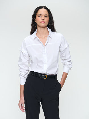 Faro cotton poplin blouse