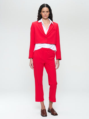 Estele structure technical jersey blazer