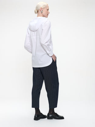 Stasi poplin hooded blouse