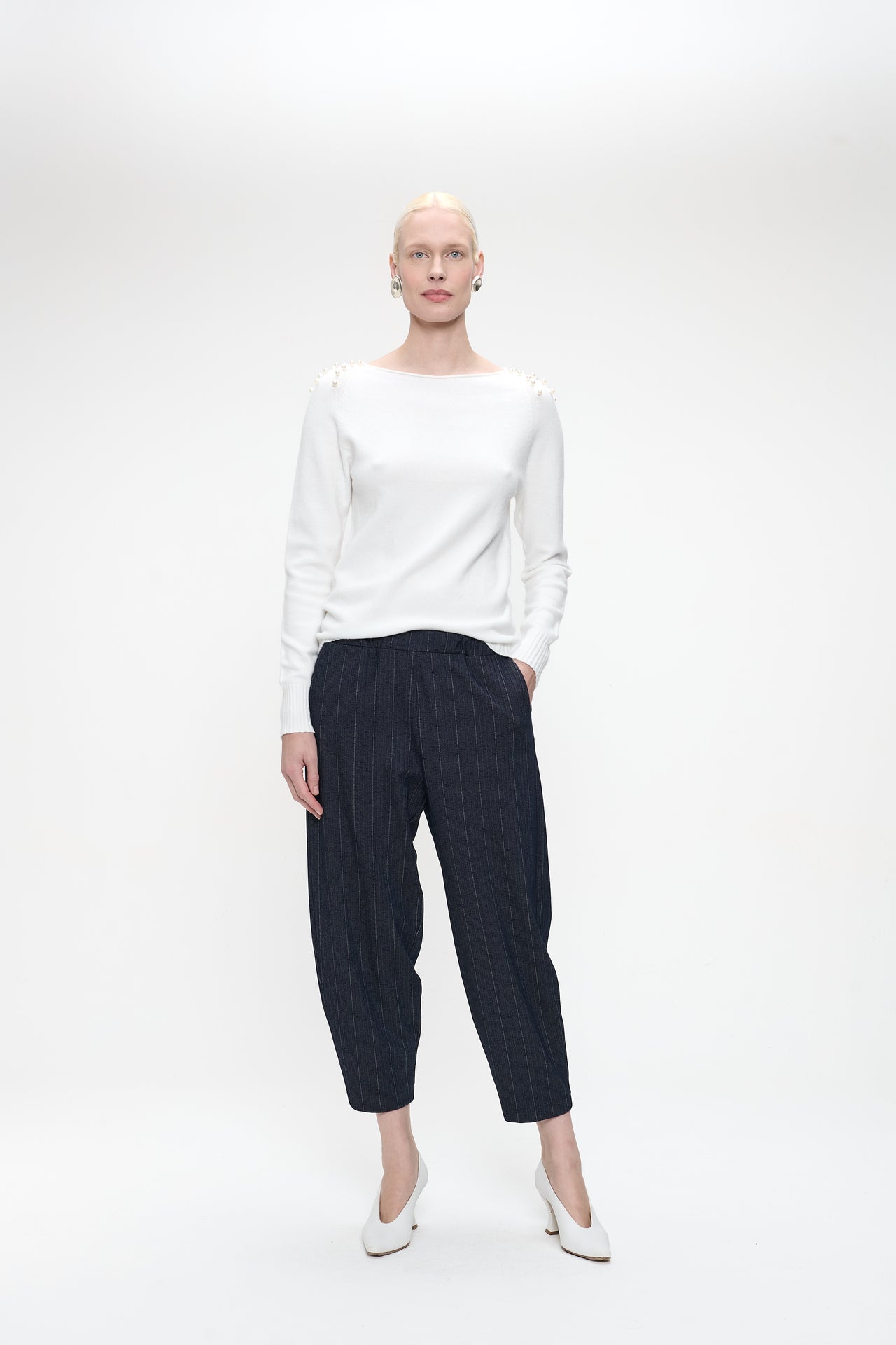 Pullover viscose pearls NB2445P Pullover viscose pearls NB2445P