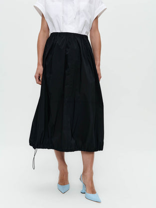 Maud cotton poplin skirt