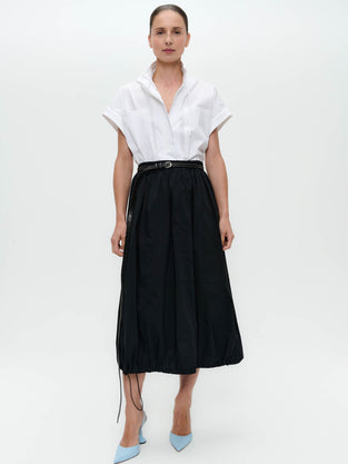 Maud cotton poplin skirt