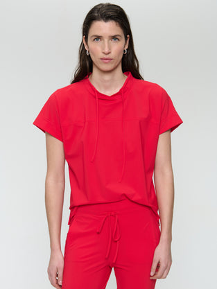 Lucca stretch technical jersey top