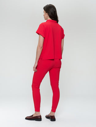 Lucca stretch technical jersey top
