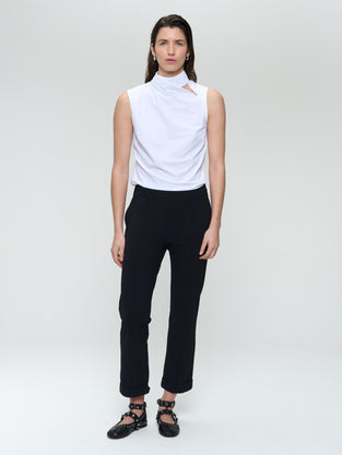 IrenaN structure technical jersey pants
