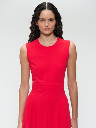 Jackie structure technical jersey dress