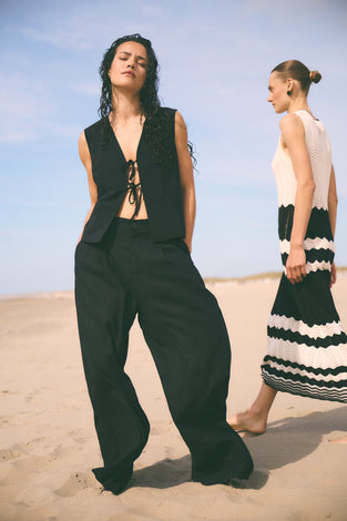 Takara linen mix pants