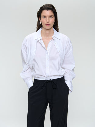 Look cotton poplin blouse