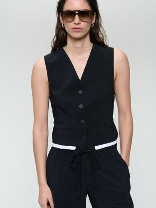 Kay strech technical jersey vest