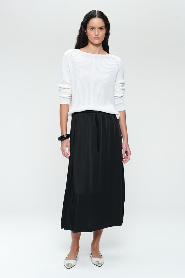 Ina shiny saten rayon viscose skirt Ina shiny saten rayon viscose skirt