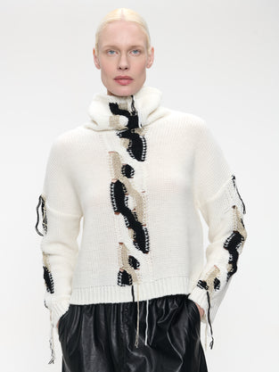 Nitty eco leather skirt