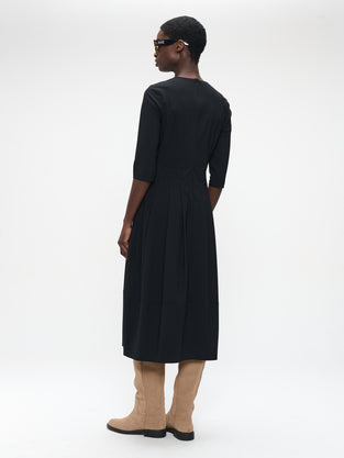 Heide tech jersey dress LS