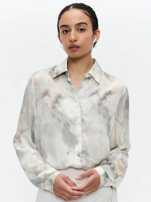 SisiN printed silk viscose blouse
