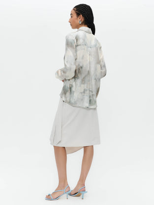 SisiN printed silk viscose blouse