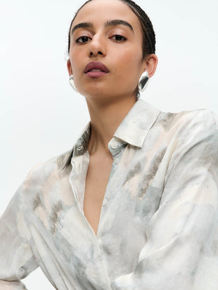 SisiN printed silk viscose blouse