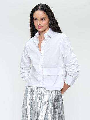 Kerry cotton poplin blouse