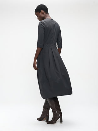Heide tech jersey dress LS