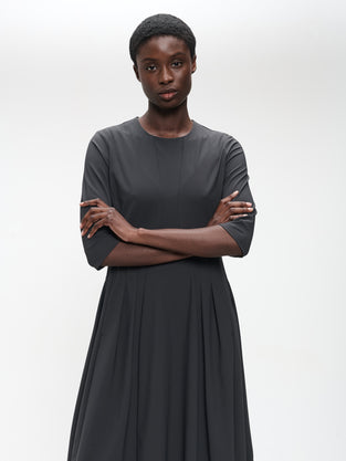 Heide tech jersey dress LS