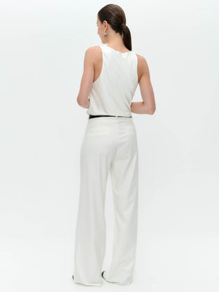 Yvette shiny line viscose pants