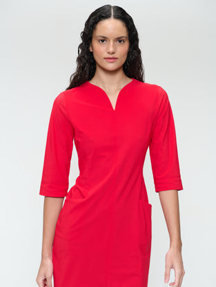 Martinas stretch technical jersey dress