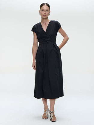 Poplin long dress 2945