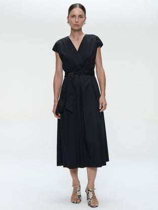 Poplin long dress 2945