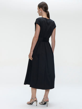 Poplin long dress 2945