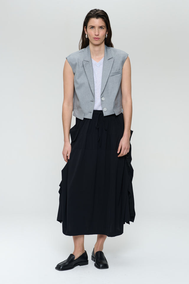 TillyN shiny line viscose vest TillyN shiny line viscose vest