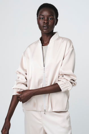 Ripasso saten bomber jacket