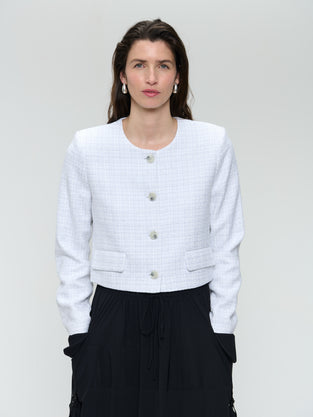 Joke textured metallic blazer