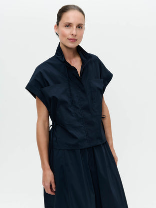 Paola polplin jacket blouse