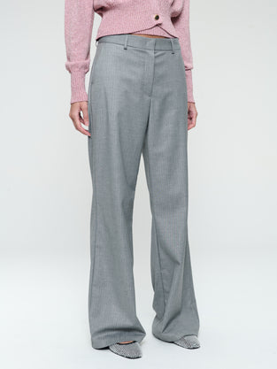 Yvette shiny line viscose pants