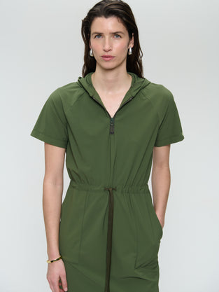 Evi stretch technical jersey dress