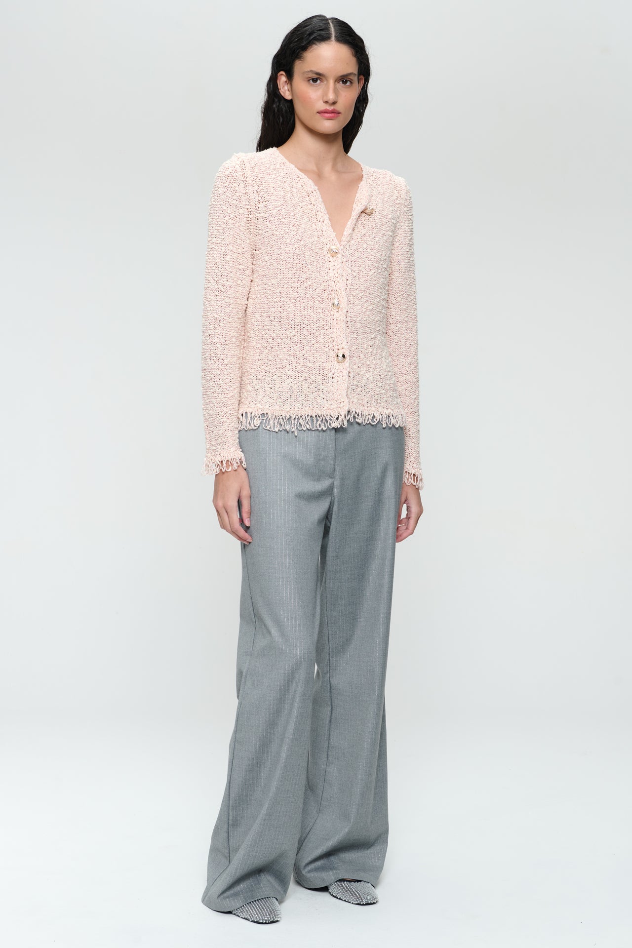 Jacquard cotton knitted blazer 9026 Jacquard cotton knitted blazer 9026