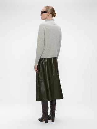Nitty eco leather skirt