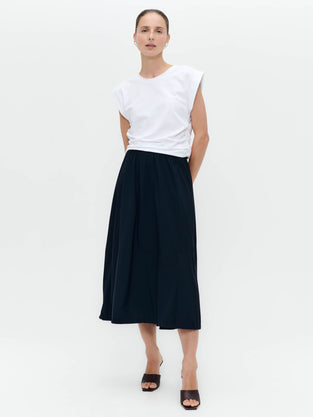 Maud stretch technical jersey skirt