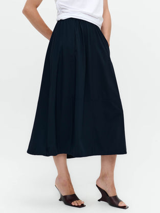 Maud stretch technical jersey skirt