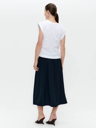 Maud stretch technical jersey skirt