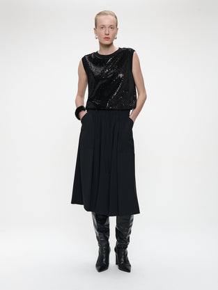 Raffaele skirt technical jersey