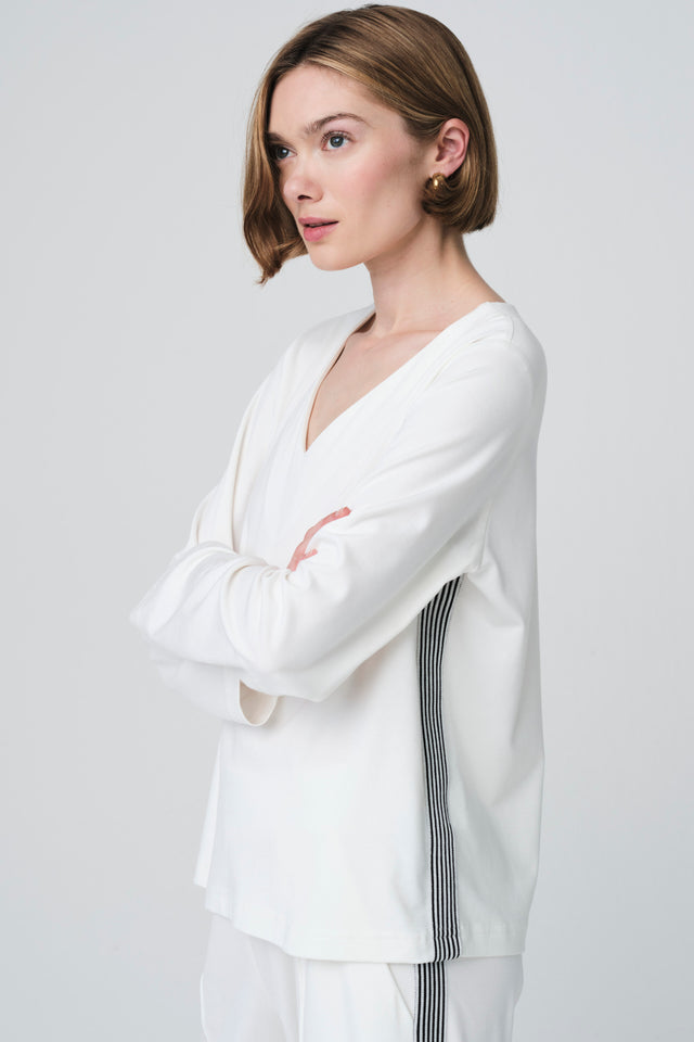 Agnese blouse in soft Punto Milano jersey Agnese blouse in soft Punto Milano jersey