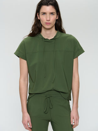 Lucca stretch technical jersey top