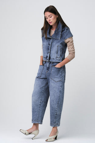 Boom denim vintage vest
