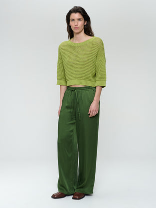 Simone saten viscose pants